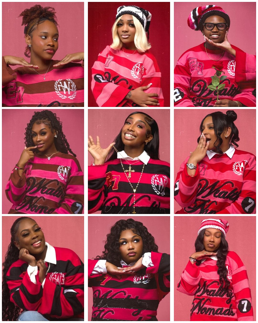 Wealthy Nomads Red Rugby Jersey